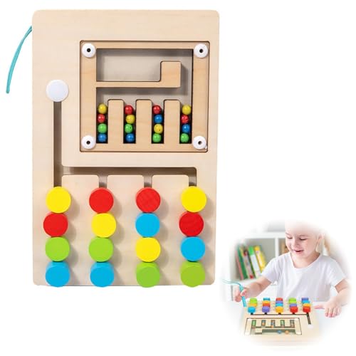 Esteopt Montessori Activity Board Holzspielzeug Magnetspiel Farben Lernen für Jungen Mädchen - Kinder Lustige Geschenke Geschenk mädchen 3 4 5 6 Jahre von Esteopt