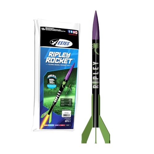 Estes Rockets 0653 Ripley Rocket, fortgeschrittenes Modell Rakete für Kinder ab 13 Jahren, steigt bis zu 182,9 m, Modellrakete Komplett-Kits von Estes