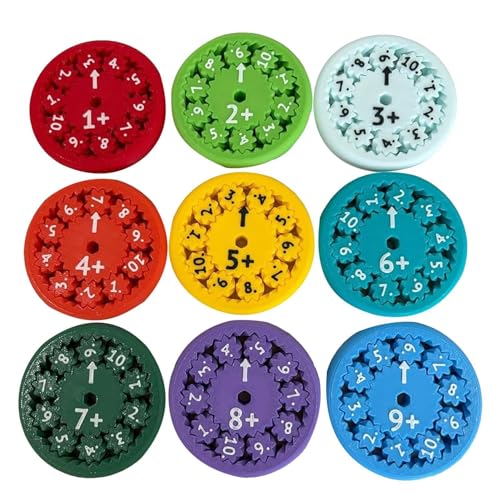 18pcs Math fidget-spinners, Mathe-fakten-fidget-spinner, Fidget-Spinner Mit Mathematischen Fakten, Sensorisches Zahlen-Spinner-Spielzeug, Lernen Von Mathematik, Addition Und Multiplikation von Eteslot