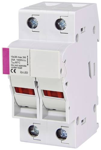 ETI 002540213 EFH 10 DC 2p LED Sicherungshalter Passend für (Sicherungen) Feinsicherung 10.3 x 38mm von Eti