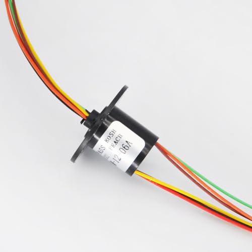 EtriiQURV 12,5 mm Mikro-Schleifring 2/4/6/8/12/18 Kanal 2A Drehbarer Esstisch RC-Modellchassis Unendliche Drehung PTZ Gimbal Elektrische Ringe(6 Channel) von EtriiQURV