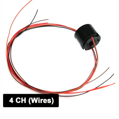 EtriiQURV 2/4/6 Kanal Schleifring Mit Loch Dia.7mm 1,5 EINE Elektrische Schleifring Hohlwelle for PTZ Esstisch Rotor Kamera Gimbal(4 Channels) von EtriiQURV