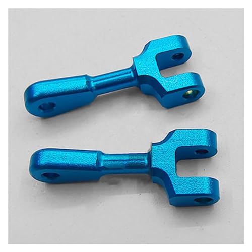 EtriiQURV 2 Stücke Front Steering Spurstange Metall Vorne Zugstange for Mini-Z Buggy RC Crawler Auto Modifikation Teil Zubehör Servo(Blue) von EtriiQURV