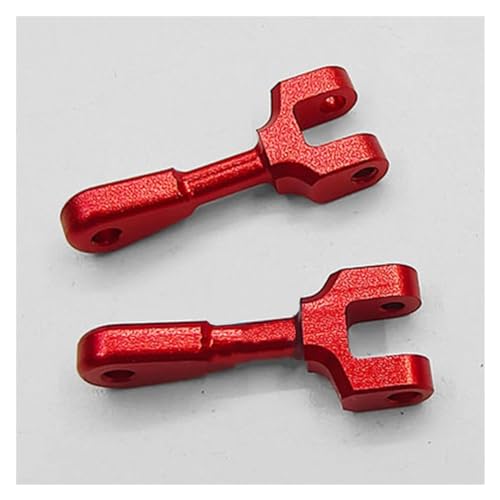 EtriiQURV 2 Stücke Front Steering Spurstange Metall Vorne Zugstange for Mini-Z Buggy RC Crawler Auto Modifikation Teil Zubehör Servo(Red) von EtriiQURV