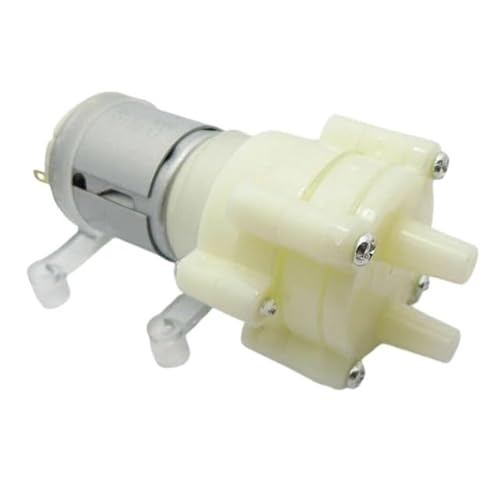 EtriiQURV 5V-12V 1,5-2L/Min R365 Wasserpumpenmotor ESC Wasserkühlung DC-Pumpen for RC Boot Marine Fishing Schlepper(7mm) von EtriiQURV