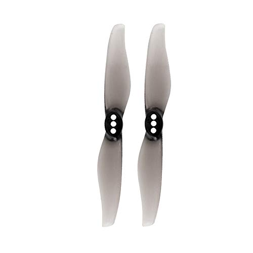 EtriiQURV 8 Paar Gem Fan Hurricane 3018 3x1,8 3 Zoll 2 Paddel PC Propeller 1,5 Mm Loch T-Halterung for Zahnstocher RC Drone 1108-1303 Motor(1.5mm Grey) von EtriiQURV