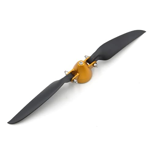 EtriiQURV Klapppropeller 8X6 9X6 10X8 11X6 Zoll Faltbarer Propeller Aluminiumlegierung Spinner 3,0 3,17 4,0 Mm Motormontageloch for RC-Segelflugzeug(10x8(3.0MM)) von EtriiQURV