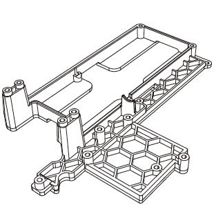 EtriiQURV MJX Hyper Go 14209 14210 Originalersatzteil for Querlenker, Stoßdämpfer, Reifen, Chassis, Karosserie, Antriebswelle, Ersatzteil, Originalteil(14130B) von EtriiQURV