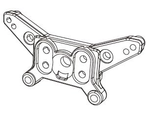 EtriiQURV MJX Hyper Go 14209 14210 Originalersatzteil for Querlenker, Stoßdämpfer, Reifen, Chassis, Karosserie, Antriebswelle, Ersatzteil, Originalteil(14170B) von EtriiQURV