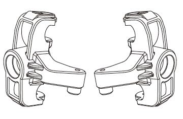 EtriiQURV MJX Hyper Go 14209 14210 Originalersatzteil for Querlenker, Stoßdämpfer, Reifen, Chassis, Karosserie, Antriebswelle, Ersatzteil, Originalteil(14230B) von EtriiQURV