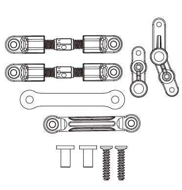 EtriiQURV MJX Hyper Go 14209 14210 Originalersatzteil for Querlenker, Stoßdämpfer, Reifen, Chassis, Karosserie, Antriebswelle, Ersatzteil, Originalteil(14430B) von EtriiQURV