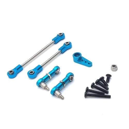 EtriiQURV Metall Upgrade Lenkung Link Servo Arm 28t for WLtoys 1/28 284131 K969 K979 K989 K999 P929 P939 RC Auto Teile(Sky Blue) von EtriiQURV