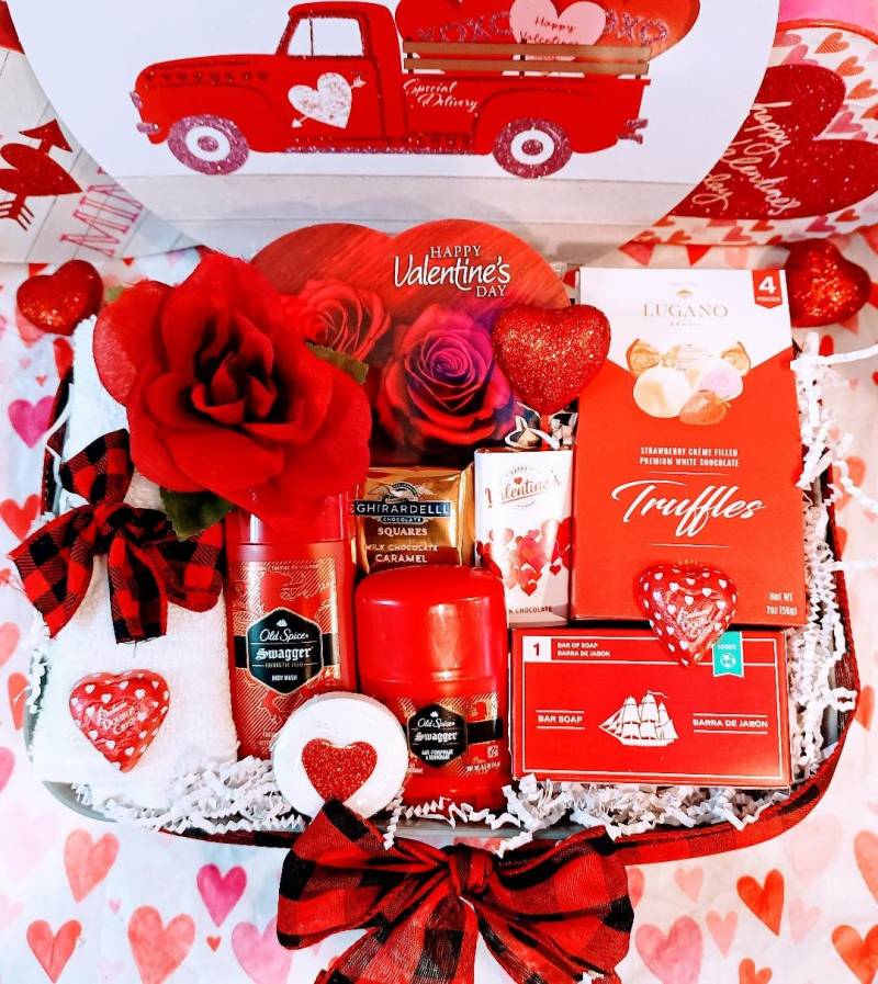 Valentinstag Herren Dad Freund Old Spice Bad Körper Gesicht Shave Lotion Spa Ghirardelli Trüffel Milchschokolade Geschenkkorb Für Ihn Hamper von Etsy - 365giftbasket