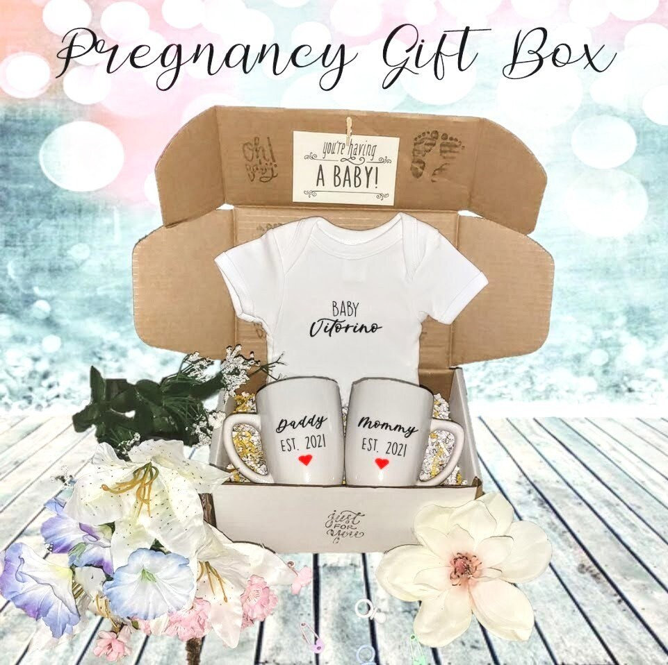 Schwangerschaft Geschenkbox | Bump Box Werdende Mutter Und Vater Geschenk Neue Erstes Trimester Für Paare Congrats von Etsy - 6enerationCreations