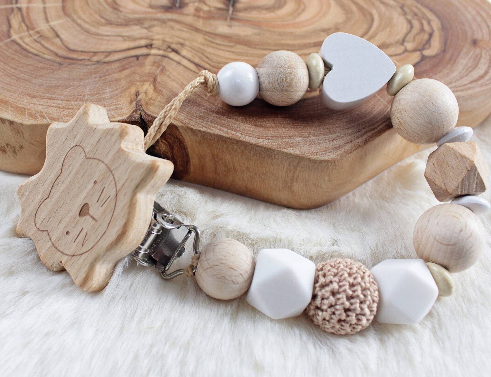 Taufgeschenk, Schnullerkette Ohne Namen | Natur Mädchen Junge Fuchs, Katze , Löwe Erdfarben| Herz Taufgeschenk, Schnullerkette Ohne Namen | Natur Mädchen Junge Fuchs, Katze , Löwe Erdfarben| Herz von Etsy - 7miniwunder