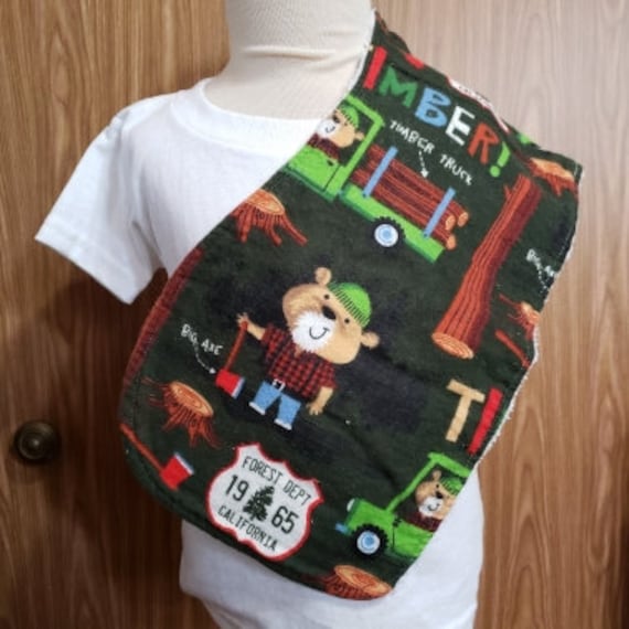 Flanell Spucktuch Für Jungen von Etsy - AFamilyInStitches