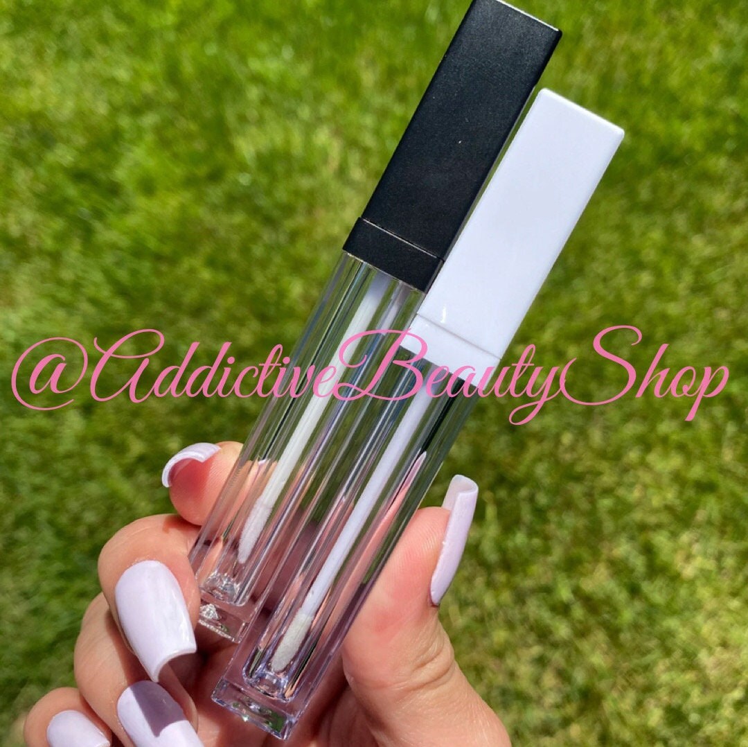 10 Stück Leere, Dünne, Karierte Lipgloss Tuben | Süchtig Beauty Shop 4Ml von Etsy - AddictiveBeautyShop