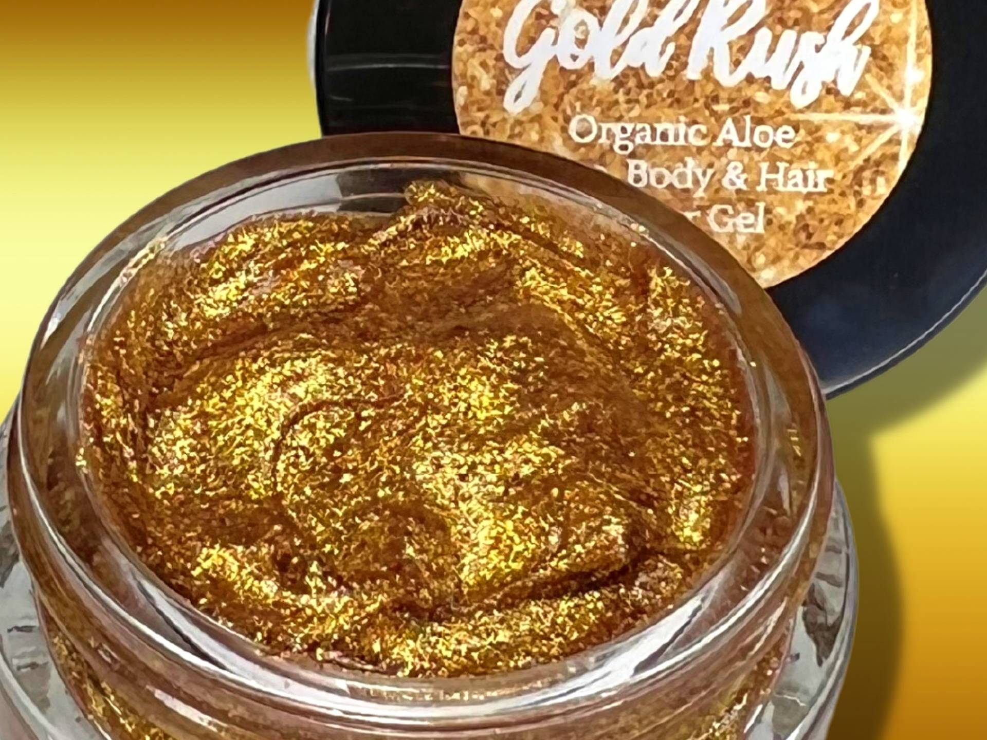 Goldrush Natürliches Aloe Glitzer-Gel Für Augen, Gesicht, Haare Und Körper Vegan Tierversuchsfrei. Hergestellt in Den Usa von Etsy - AddictiveCosmetics