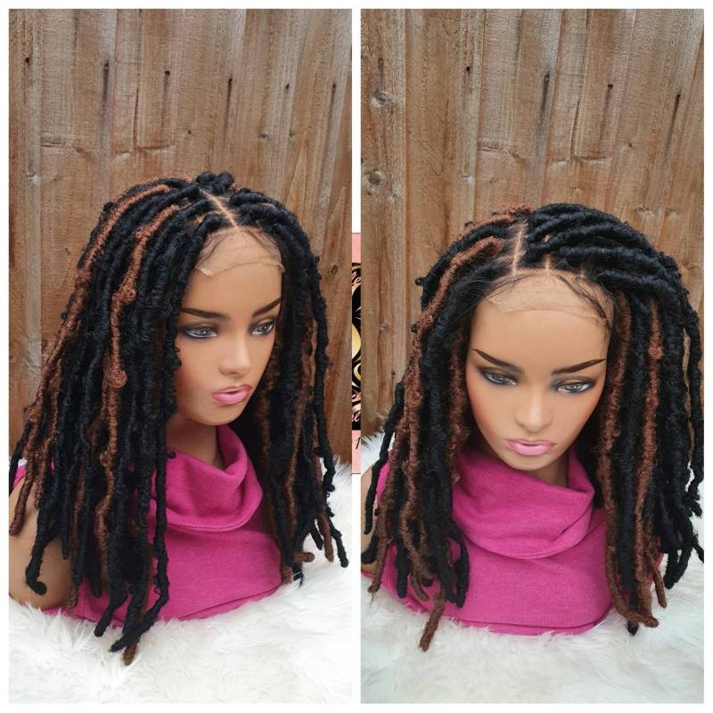 Butterfly Locs Braided Wig/ Locs Wig /4×4 Closure/Wig For Black Women 18 Inch von Etsy - Adorablewigsuk