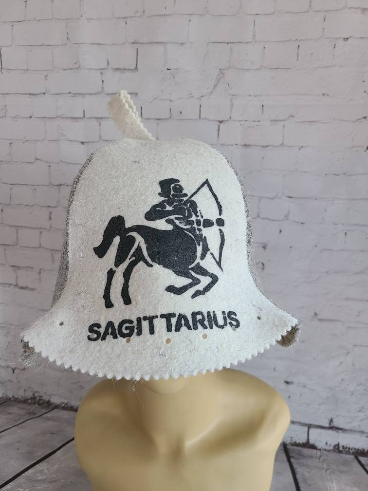 Wolle Saunahut Finn Sauna Wollmütze Zodiak Zeichen Schütze von Etsy - AgedBeautiesByMila