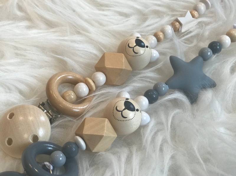 Schnuller Baby Geburtsgeschenk Personalisiert Taufgeschenkschnullerkette Mit Name von Etsy - AllesausliebeByInka