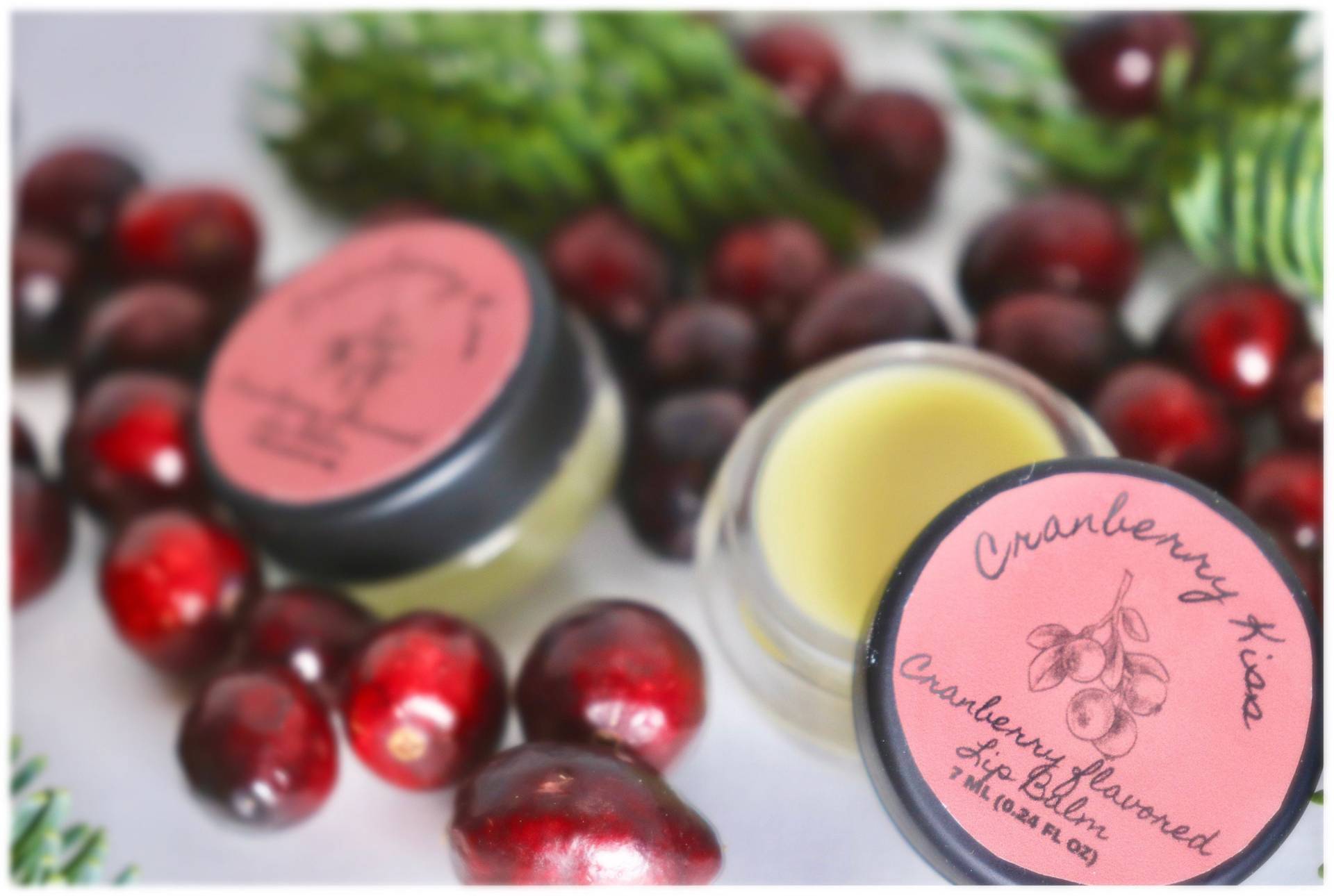 Cranberry Kiss - Eingemachter Lippenbalsam Mit Gezuckertem Cranberry-Geschmack von Etsy - AmarantasApothecary