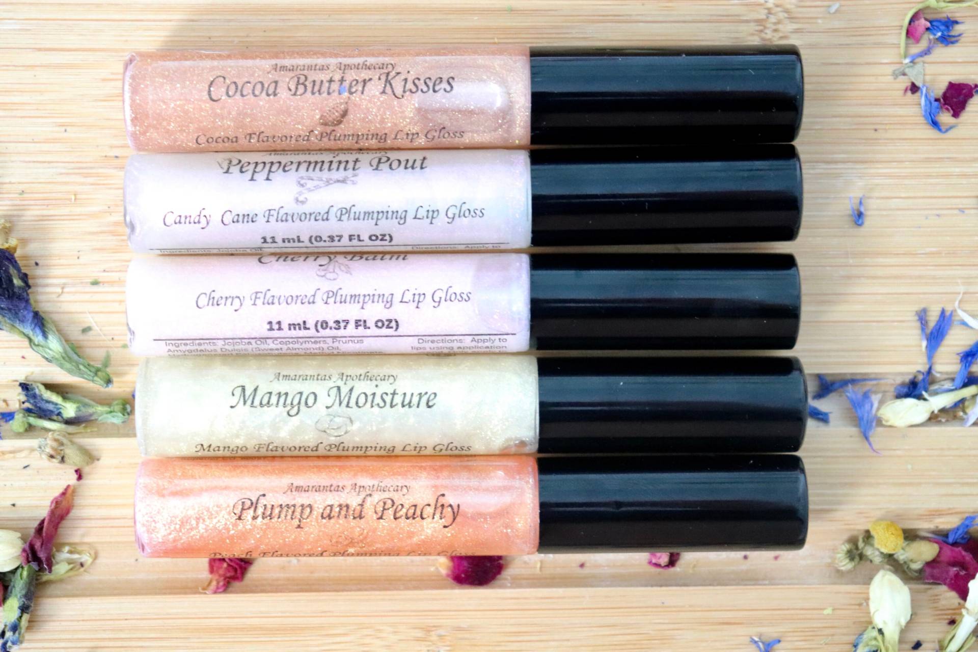 Lip Plumping Lipgloss - Vegan Und Ohne Grausamkeit 5 Geschmacksrichtungen von Etsy - AmarantasApothecary