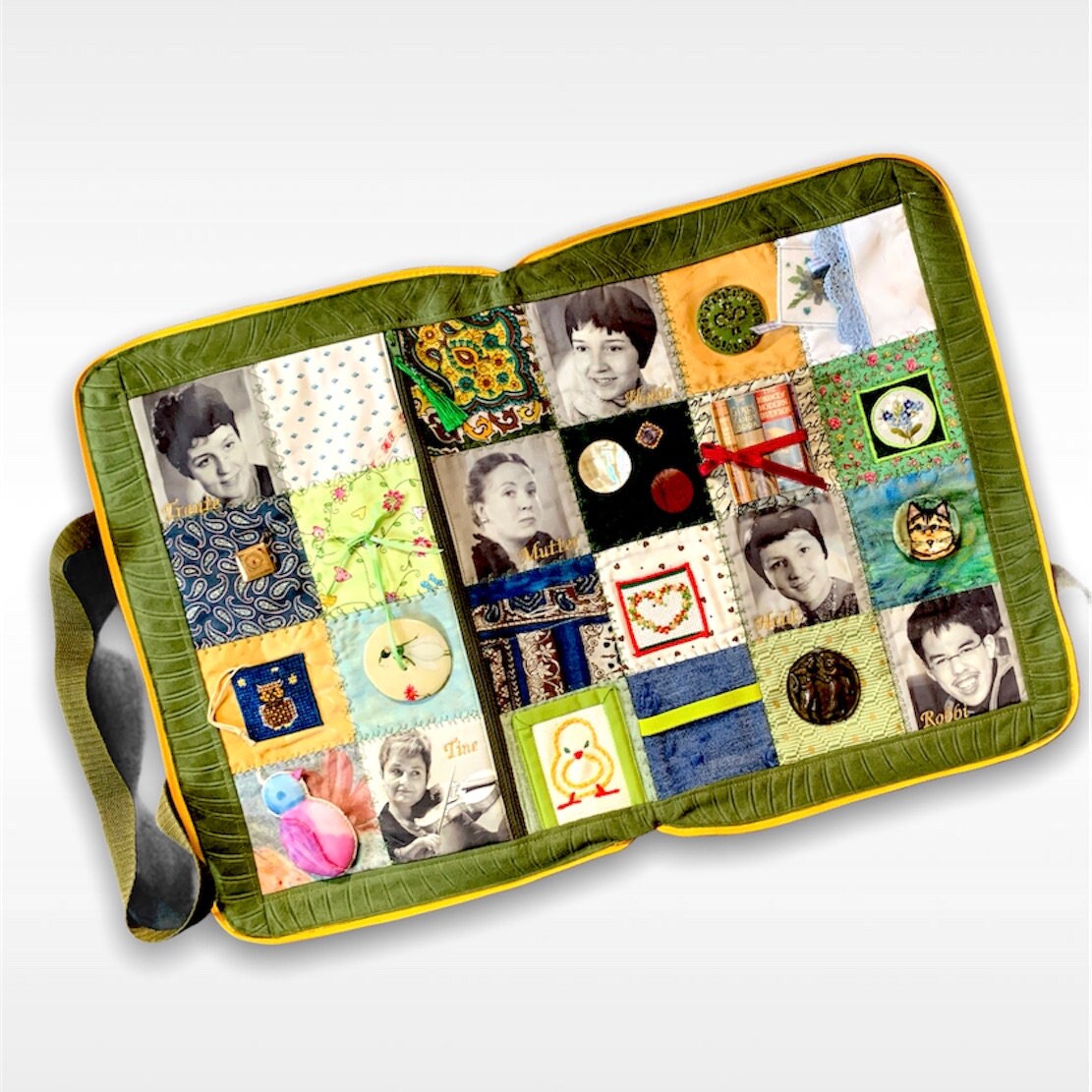 Nesteldecke Mit Fotos Individualisierbar Spiel-Tasche Für Demenzpatienten Familienfotos U.persönliche Stoffen Oder Dinge Zur Erinnerung von Etsy - AmeliesIdeen