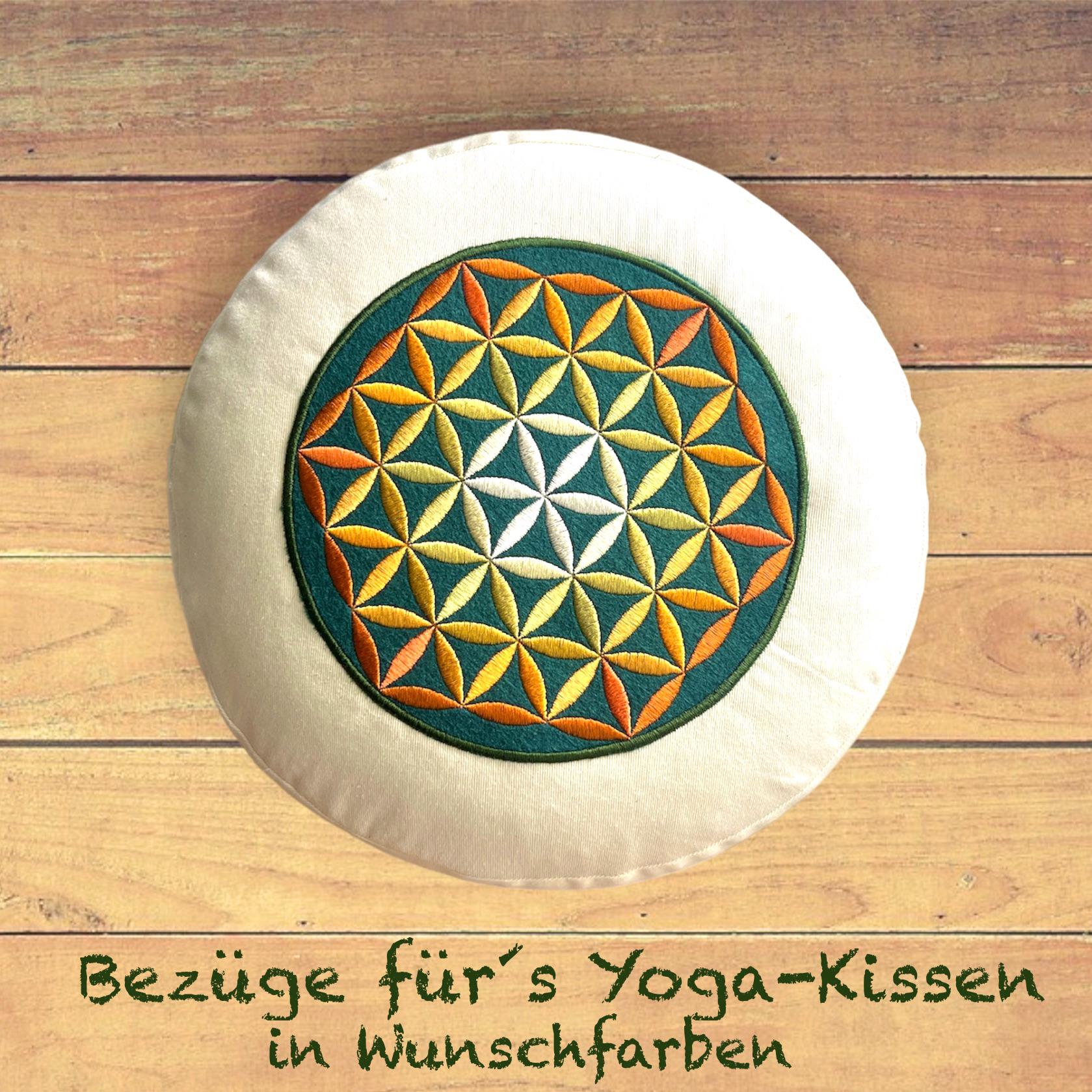 Yoga-Kissenbezug "Blume Des Lebens" in Wunschfarben, Nur Bezug von Etsy - AmeliesIdeen