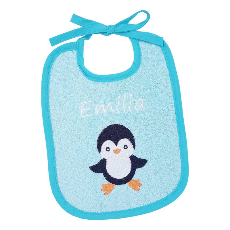 Lätzchen Mit Name, Pinguin, Türkise, Personalisiert, Geschenk Baby, Zur Geburt, Taufe, Babygeschenk von Etsy - AmeliesweltGeschenke