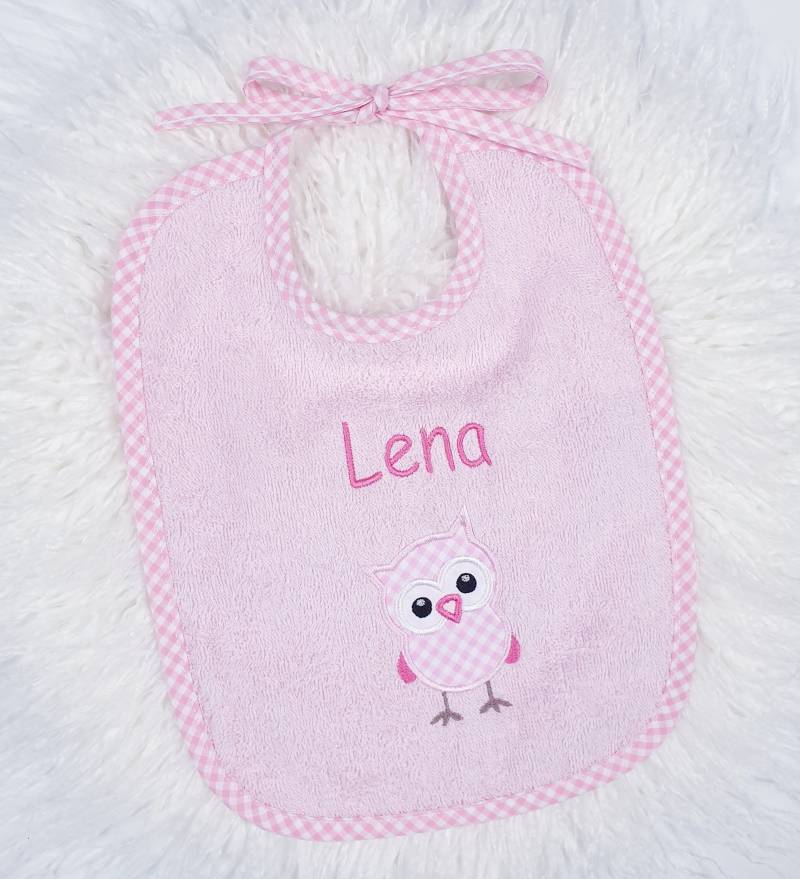 Lätzchen Mit Namen, Kleine Eule, Personalisiert, Babylätzchen, Geschenk, Geburt, Taufe, Mädchen, Baby von Etsy - AmeliesweltGeschenke