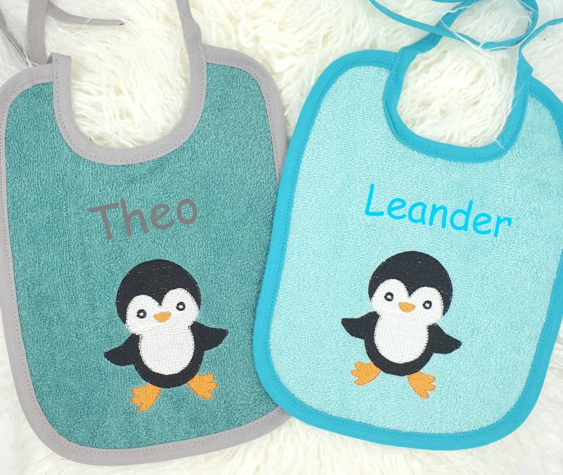 Lätzchen Mit Namen, Kleiner Pinguin, Personalisiert, Babylätzchen, Latz, Geschenk, Babygeschenk Zur Geburt, Taufe von Etsy - AmeliesweltGeschenke