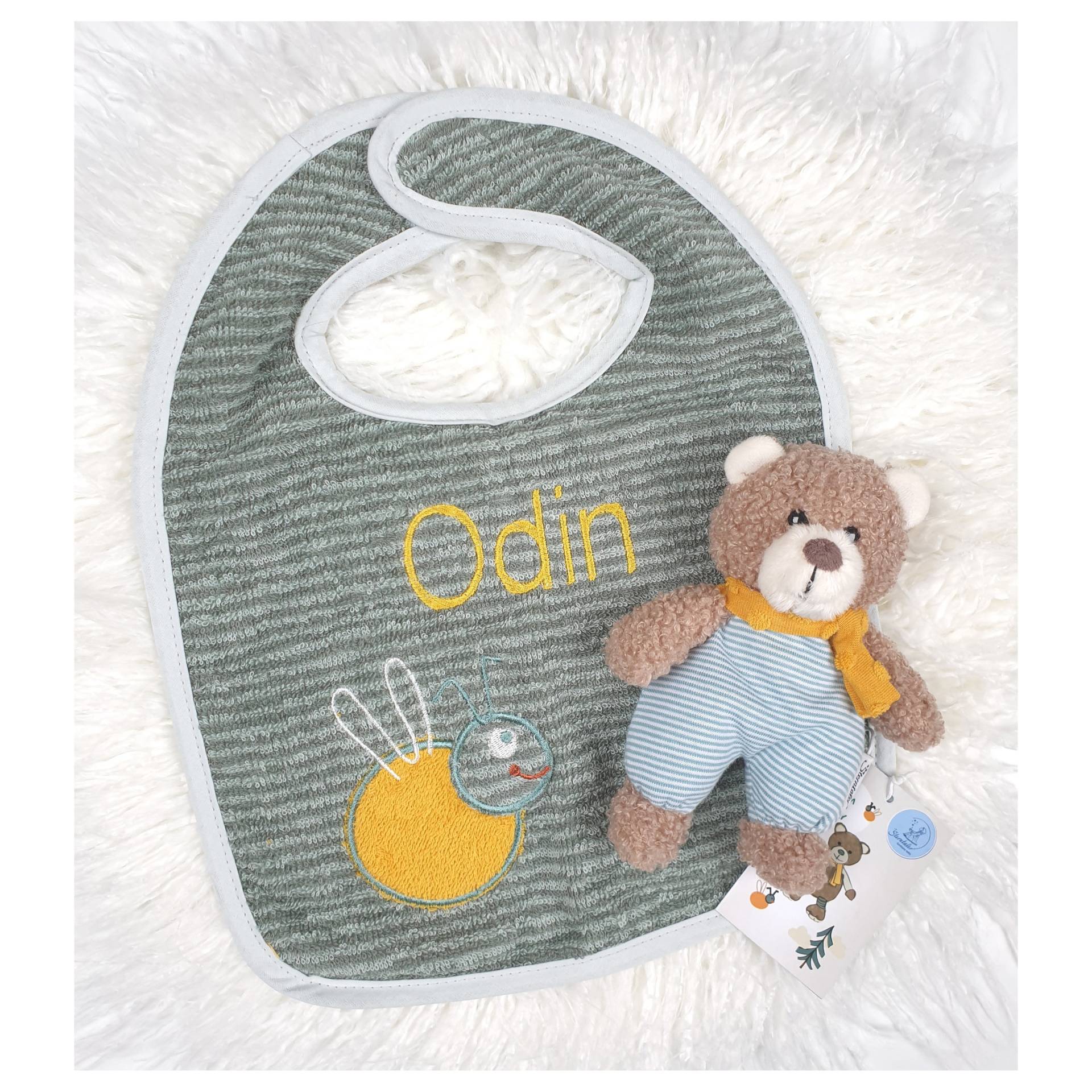 Lätzchen Mit Namen Und Teddy Ben, Bestickt, Kuscheltier, Geschenk Baby, Geschenke Set, Sterntaler, Babygeschenk von Etsy - AmeliesweltGeschenke