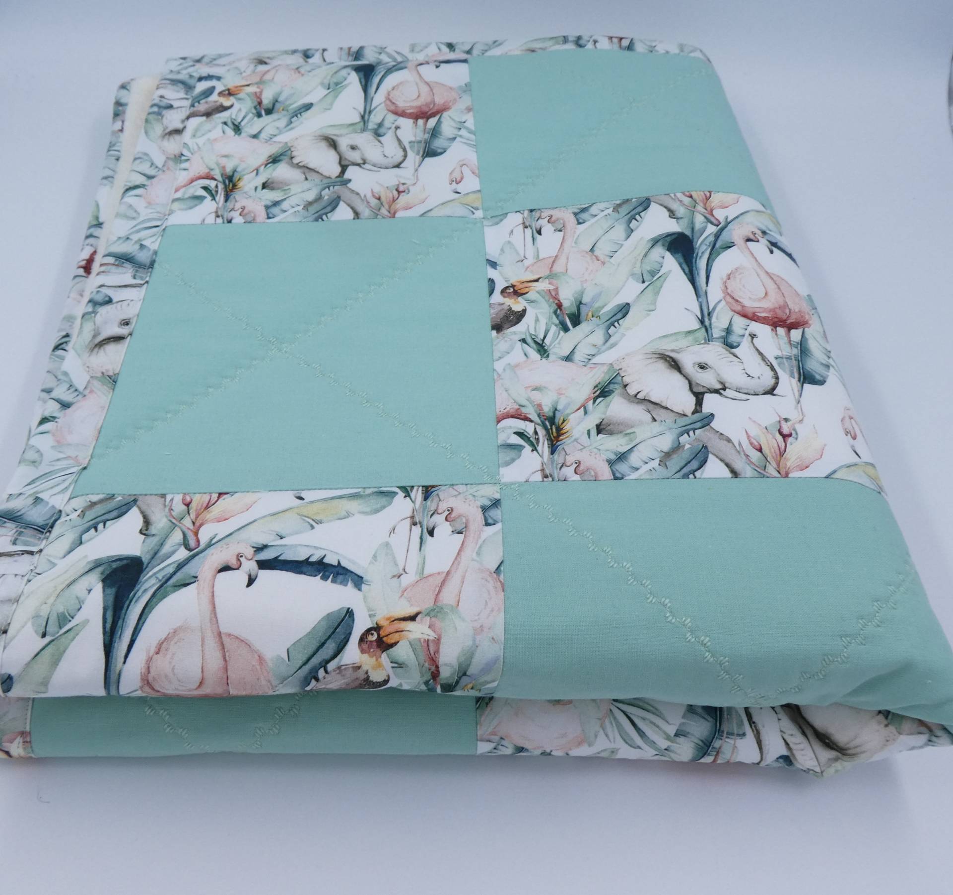 Babydecke, Kinderwagendecke, Kuscheldecke, Set, Tiere, Mint Babydecke, Kinderwagendecke, Kuscheldecke, Set, Tiere, Mint von Etsy - AngelikaPatschi