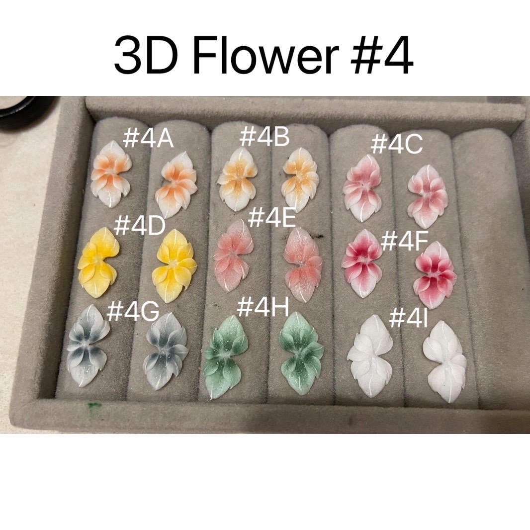 3D Acryl Blumennagel, Handgemachte Blume Für Nagel von Etsy - AngkorMoonNail