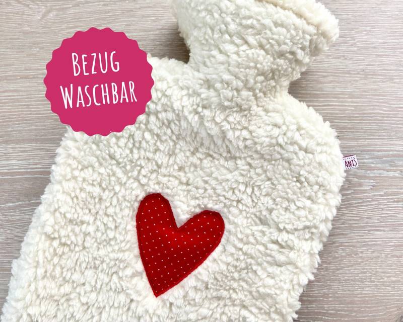 Wärmflasche, Herz Rot, Kuschelig, Wärmflaschenbezug, Wärmflaschenhülle, Mit Bezug, Teddyplüsch, Valentinstag Geschenk, Frauengeschenk, Liebe von Etsy - AniSHeadies