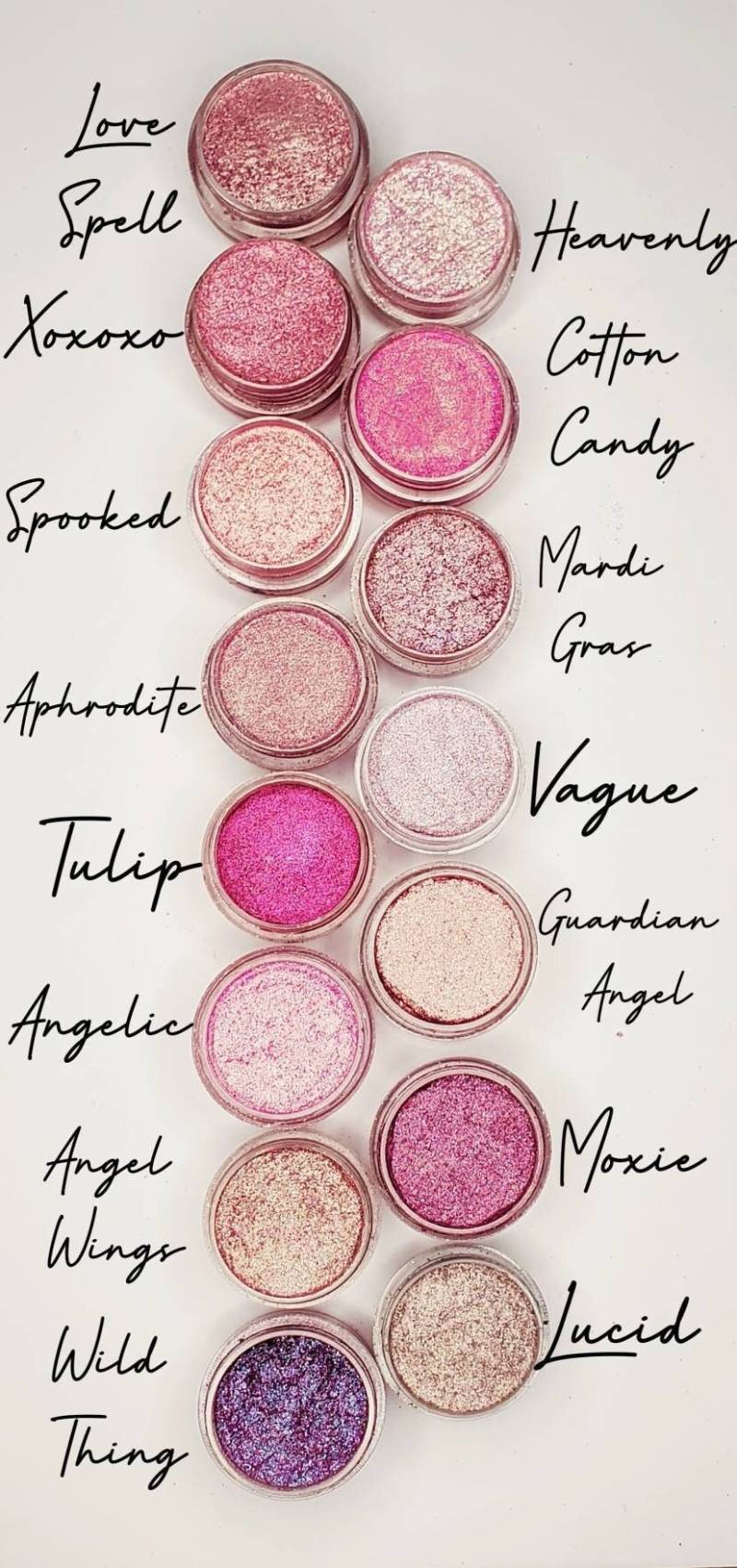 Eyeshadow Die Pinks Collection von Etsy - AnnaleeCosmetics