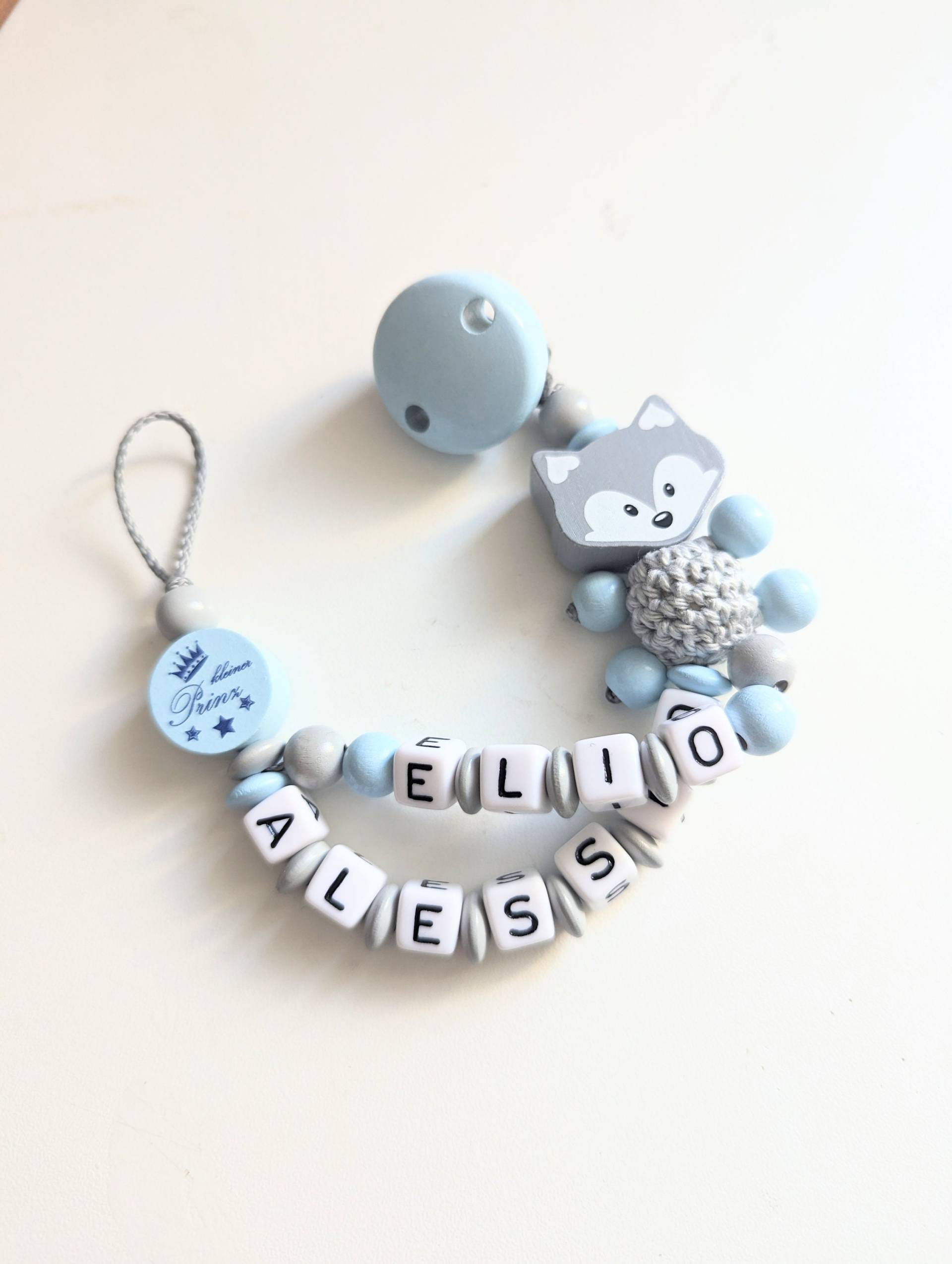 Schnullerkette Doppelname Fuchs Mit Kleiner Prinz von Etsy - AnniLieblingsstuecke