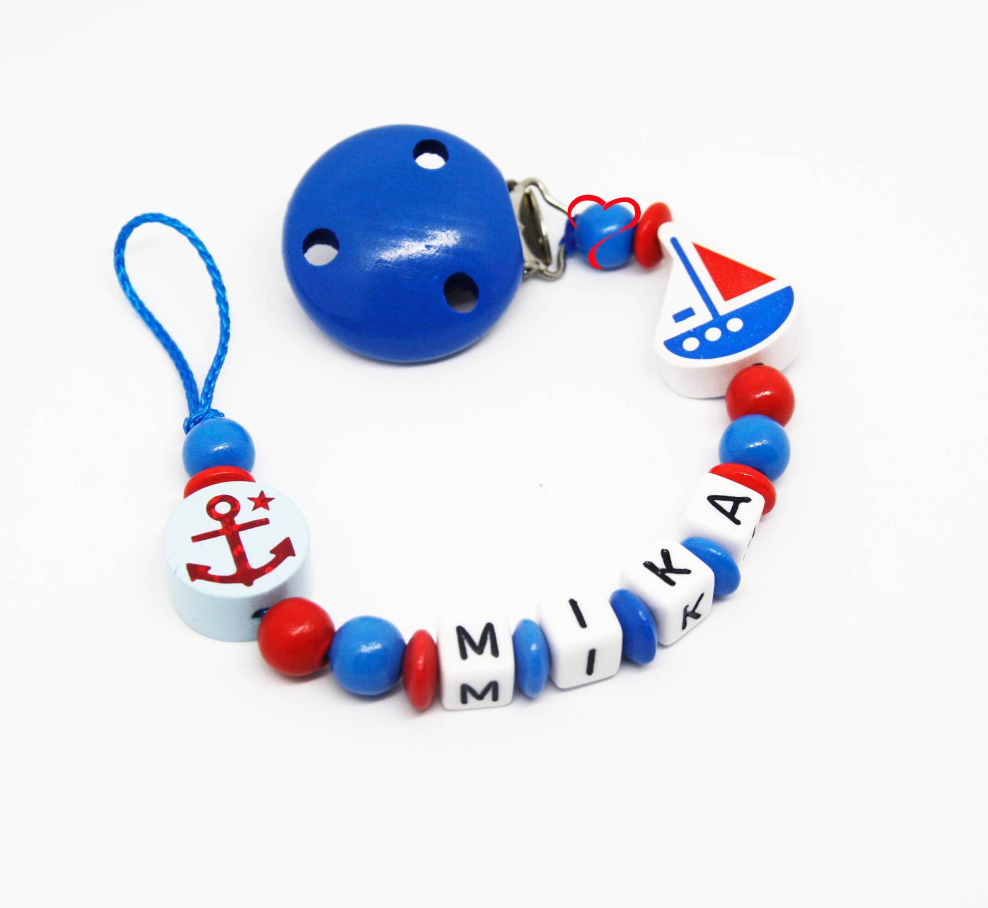 Schnullerkette Mit Namen Junge Personalisiert Maritim Geburt Taufe Babygeschenk Babyparty von Etsy - AnniLieblingsstuecke