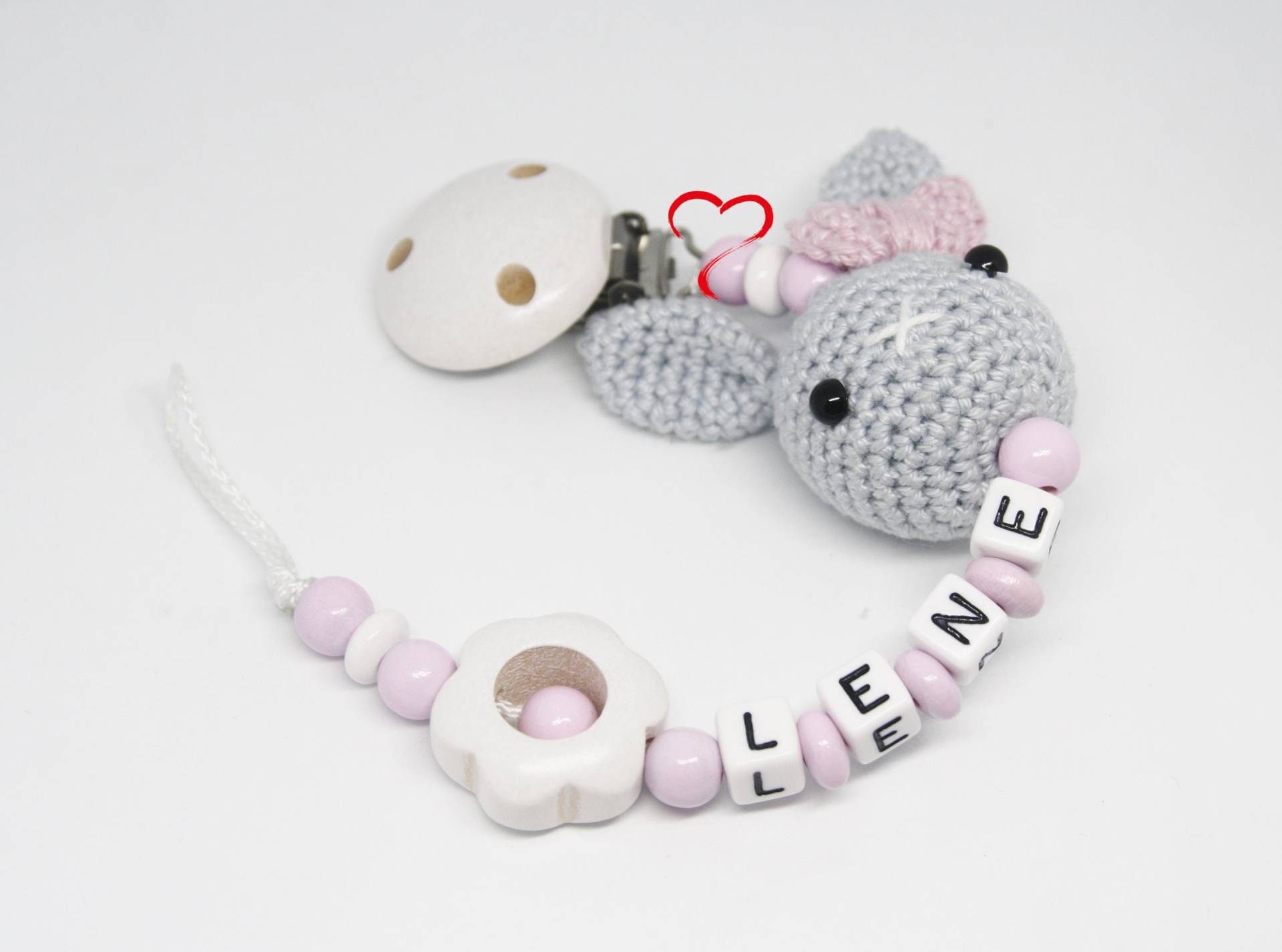 Schnullerkette Mit Namen Mädchen Personalisiert Häschen Geburt Taufe Babygeschenk Babyparty von Etsy - AnniLieblingsstuecke