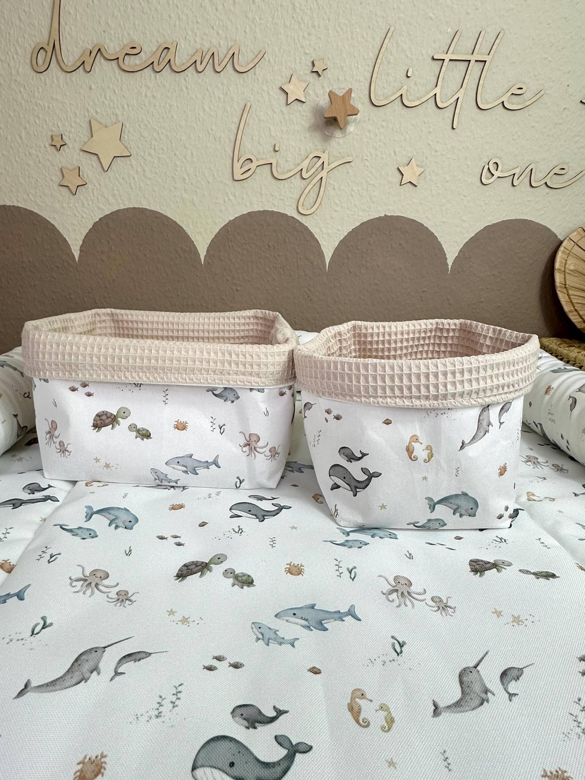 Utensilo, Körbchen Unter Dem Meer, Waffelpique Hell Beige Utensilo, Körbchen Unter Dem Meer, Waffelpique Hell Beige von Etsy - Antalin