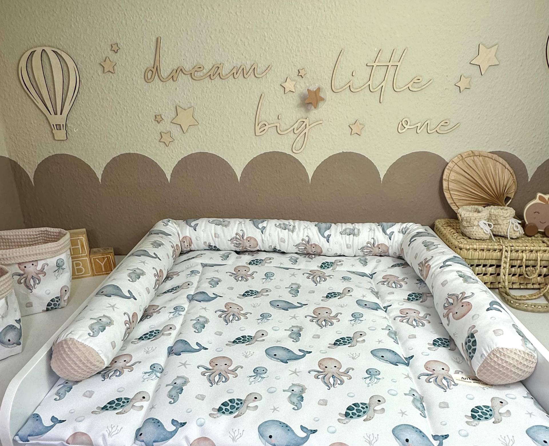 Wasserabweisende Wickelunterlage Wickelauflage Sea Creatures Wasserabweisende Wickelunterlage Wickelauflage Sea Creatures von Etsy - Antalin