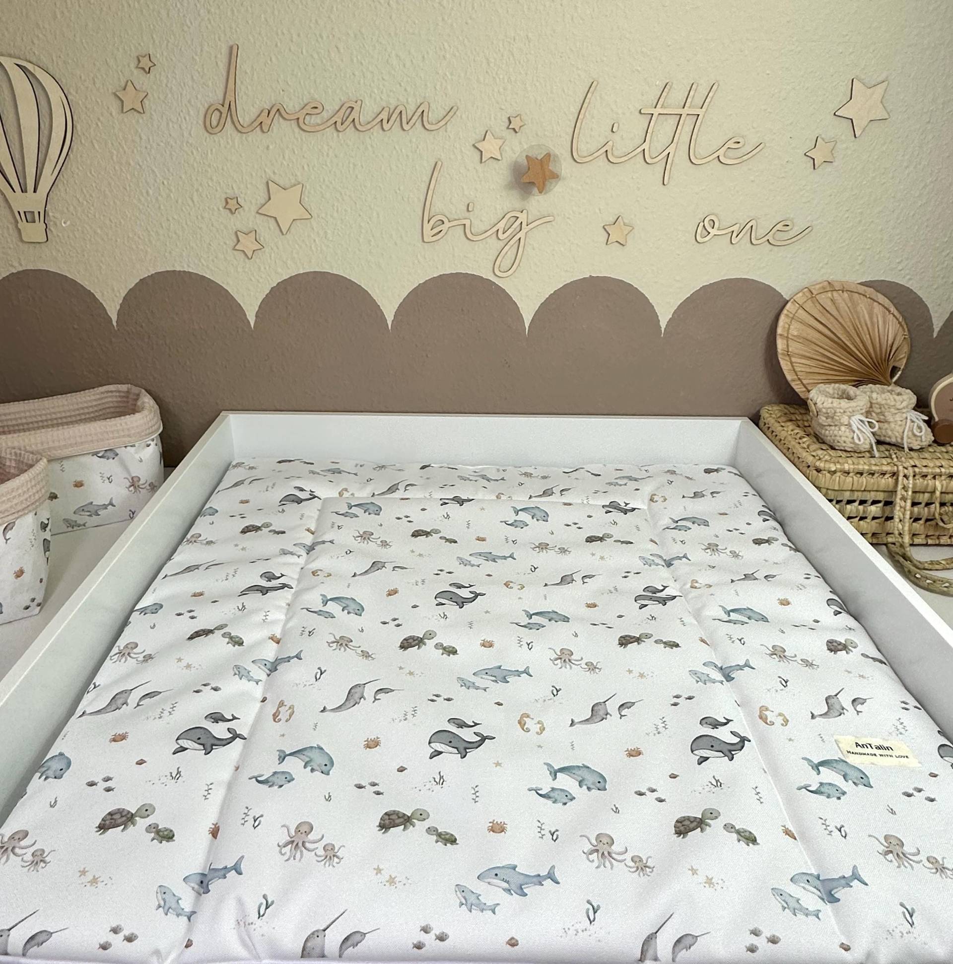 Wasserabweisende Wickelunterlage Wickelauflage Unter Dem Meer Wasserabweisende Wickelunterlage Wickelauflage Unter Dem Meer von Etsy - Antalin