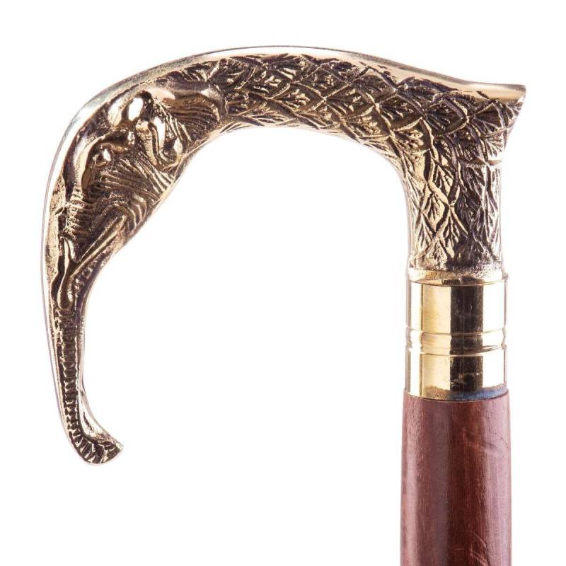 Detachable Elephant Walking Stick Made Of Precious Wood With Brass Handle von Etsy - AntiquaVinux