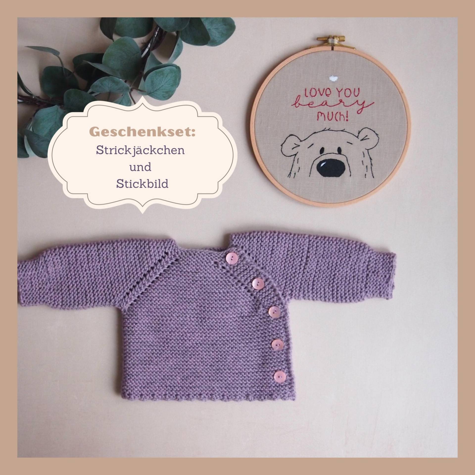 Geschenkset Zur Geburt Eines Mädchens | Baby Jäckchen Für Ein Neugeborene von Etsy - AtelierMissRosaly