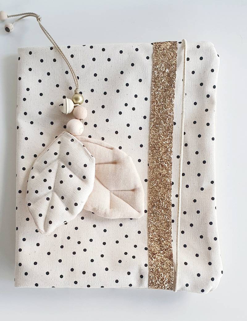 Windeltasche Gepunktet Dots Creme Gold Glitter Wickeltasche Mama Geschenk Geburt Windeln Tasche von Etsy - Avocadopink