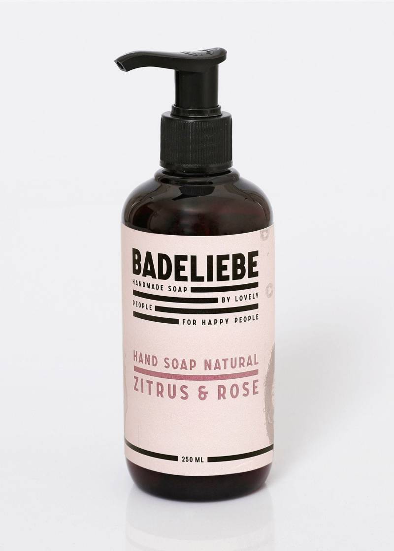 Badeliebe - Flüssigseife Zitrus & Rose von Etsy - BADELIEBE