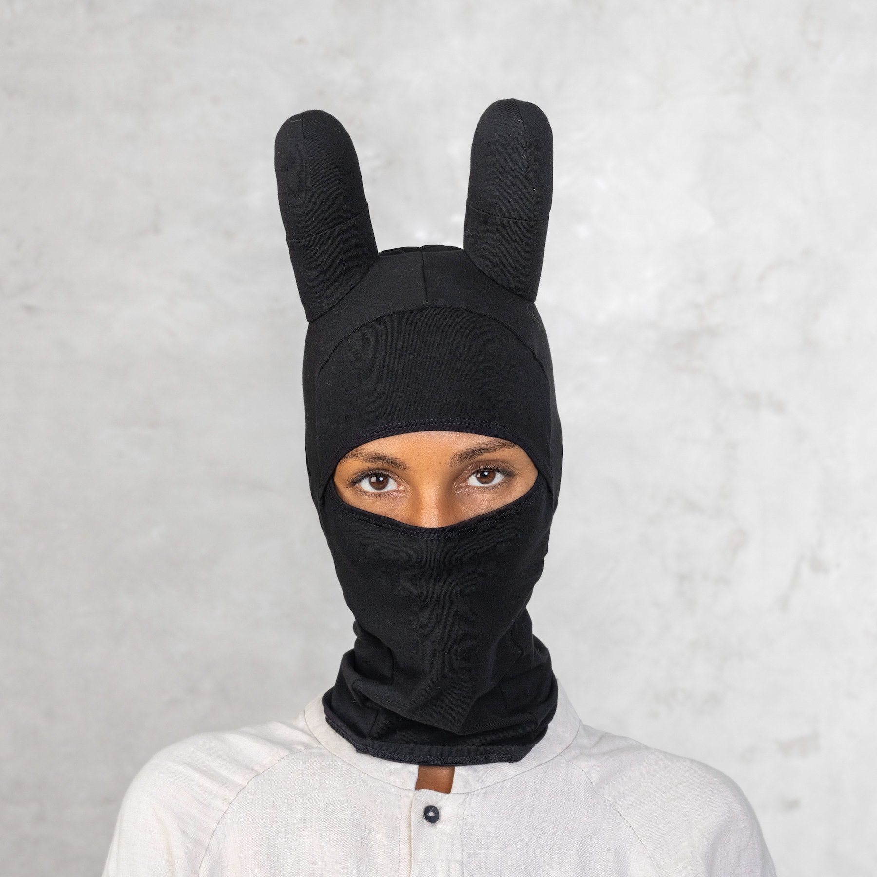 Sneak | Peek Maske -Schwarze Spandex Balaclava -Leichte - Ski Maske Creature Hut -Hase Halloween -Niedliches Geburtstagsgeschenk von Etsy - BLAMOClothing