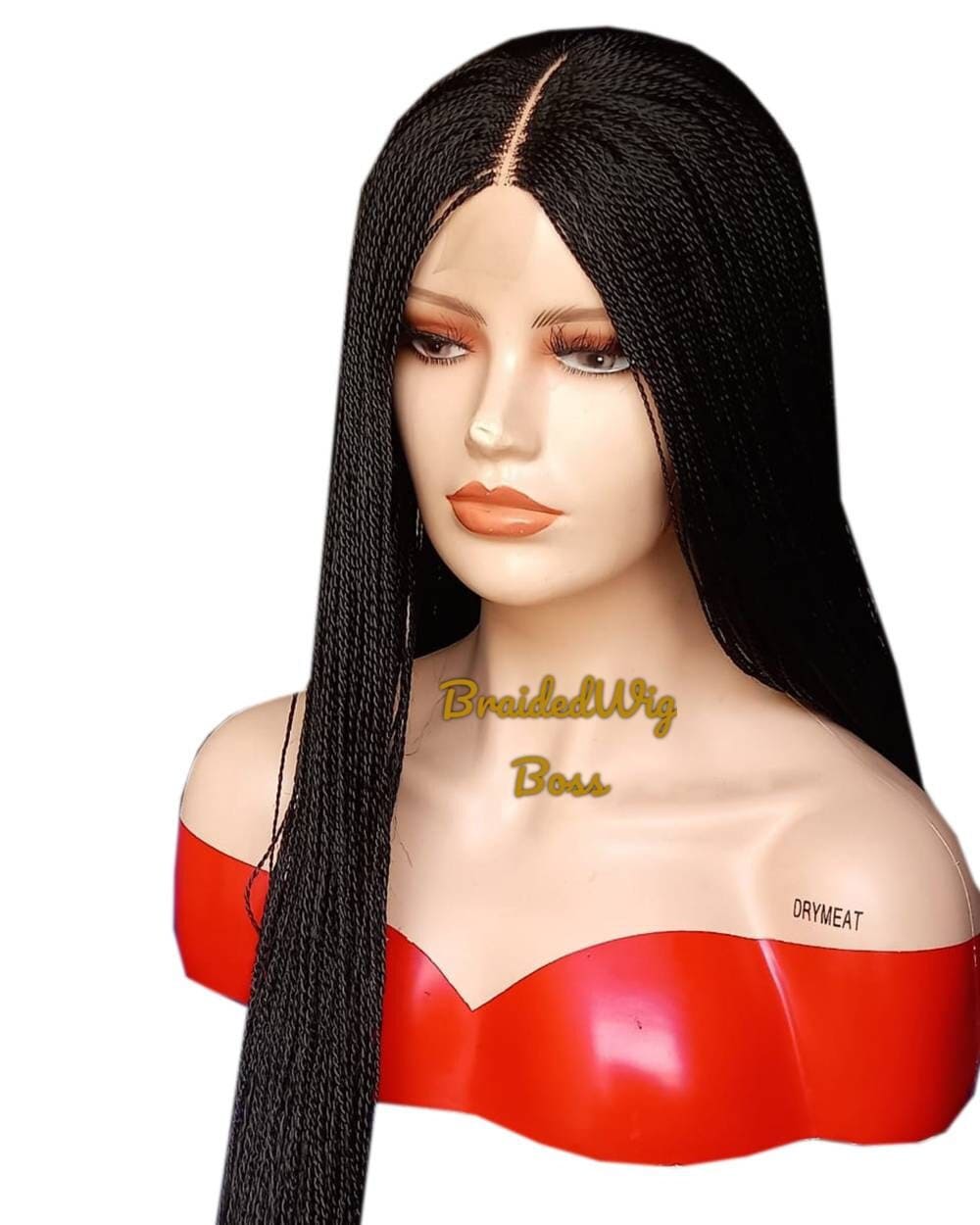 70 cm Twisted Box Geflochtene Perücke Für Schwarze Frauen - Cornrows Wig Cornrow Wigs Zöpfe Faux Loc von Etsy - BRAIDEDWIGBOUTIQUE1