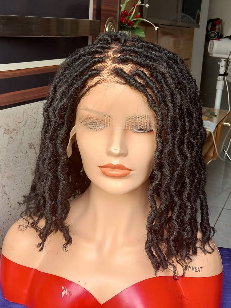 Versandfertig Perücke Full Lace Distress Locs Faux Box Zöpfe Für Schwarze Frauen Cornrow Perücken Dreadlocks Spitze Geflochten von Etsy - BRAIDEDWIGBOUTIQUE